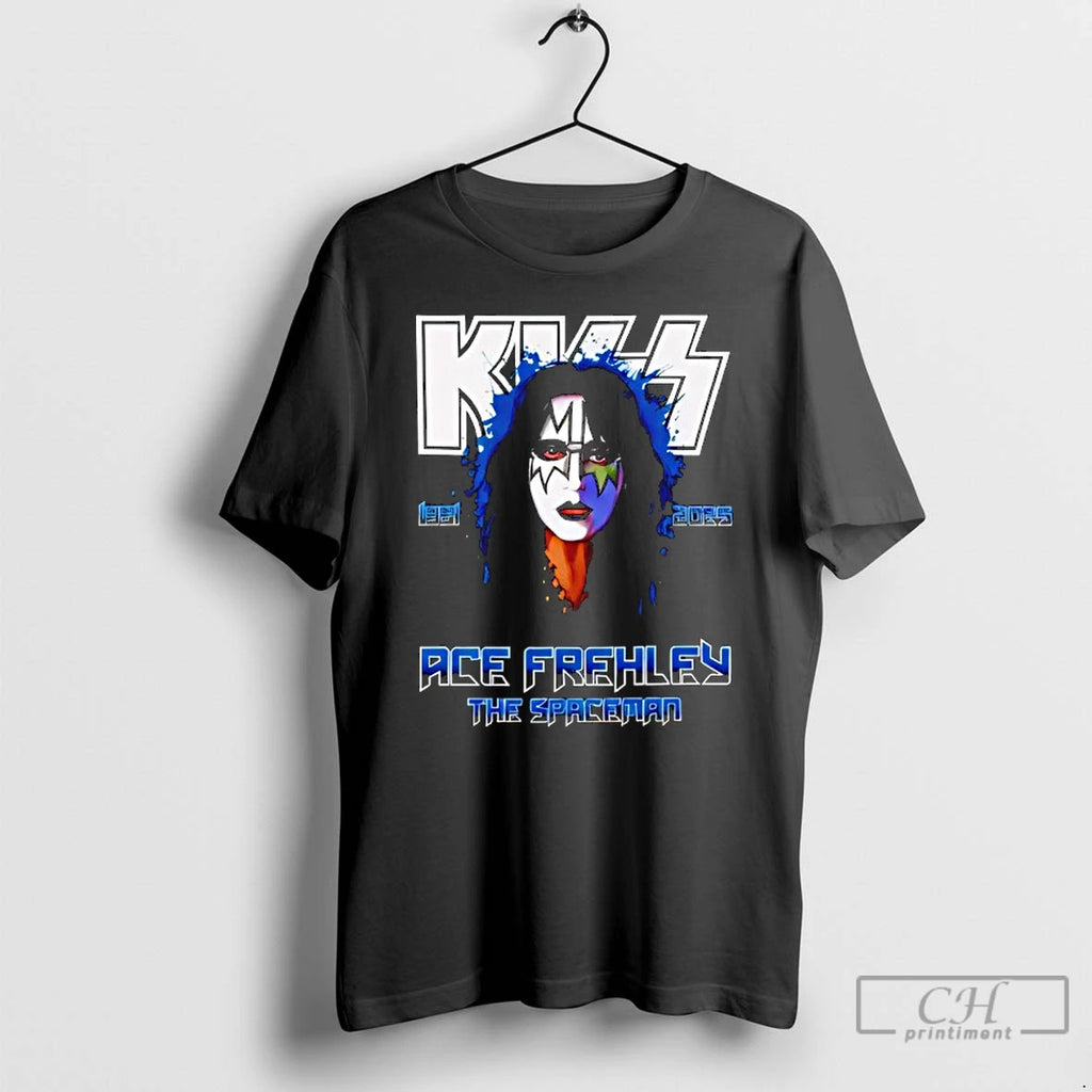 Classic Ace Frehley The Spaceman Rip 1951%e2%80%912025 T Shirts