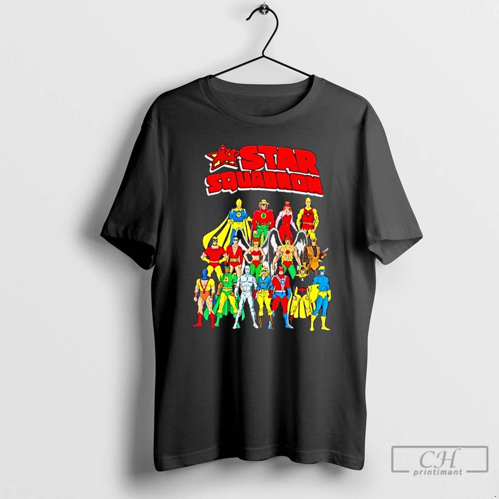 Classic All Star Squadron 1985 Superheroes T Shirts