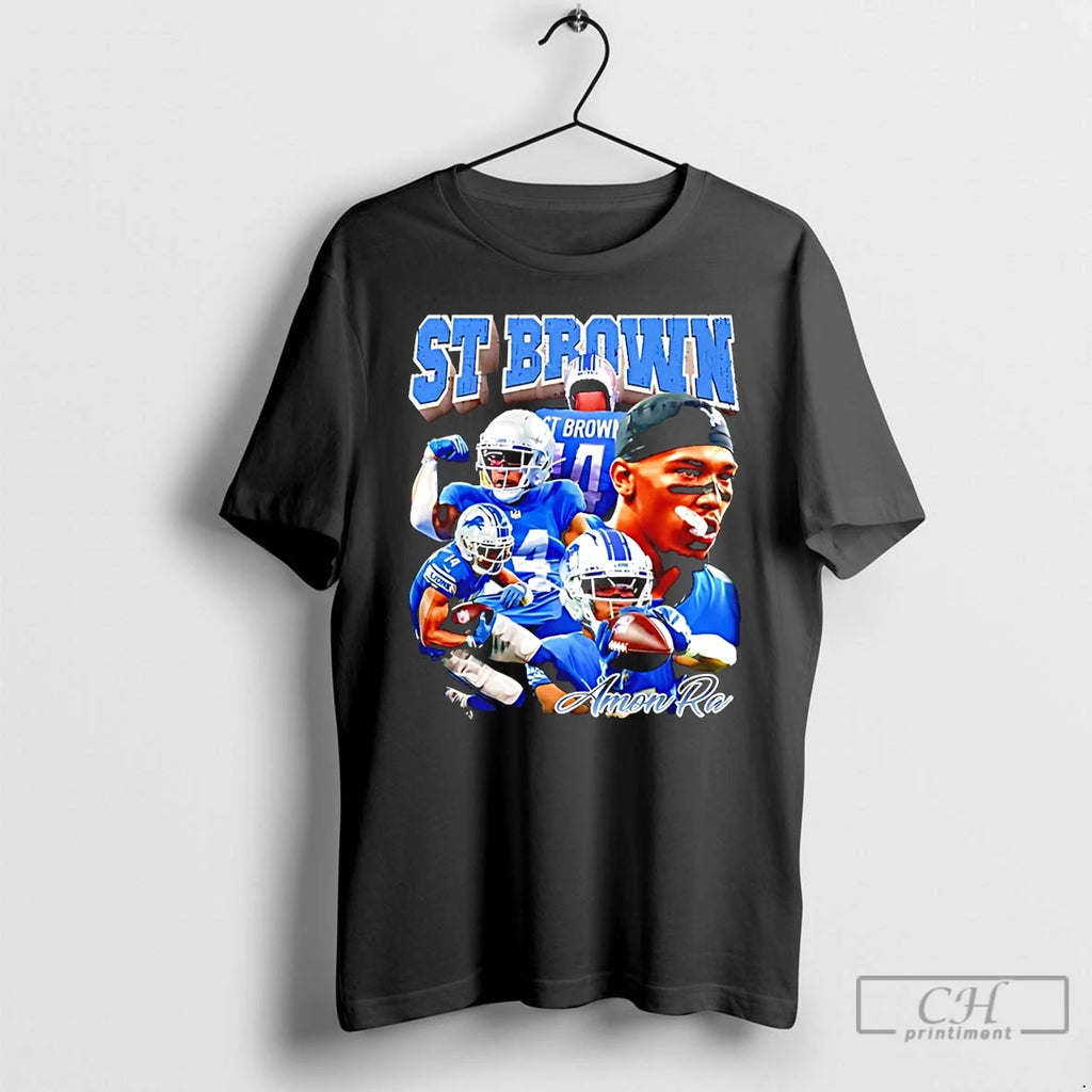 Classic Amon Ra St Brown Detroit Lions Graphic T Shirts