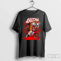 Classic Arizona Red Cardinals Skeleton Player 11 Catching Ball Fire Birds Desert Scene