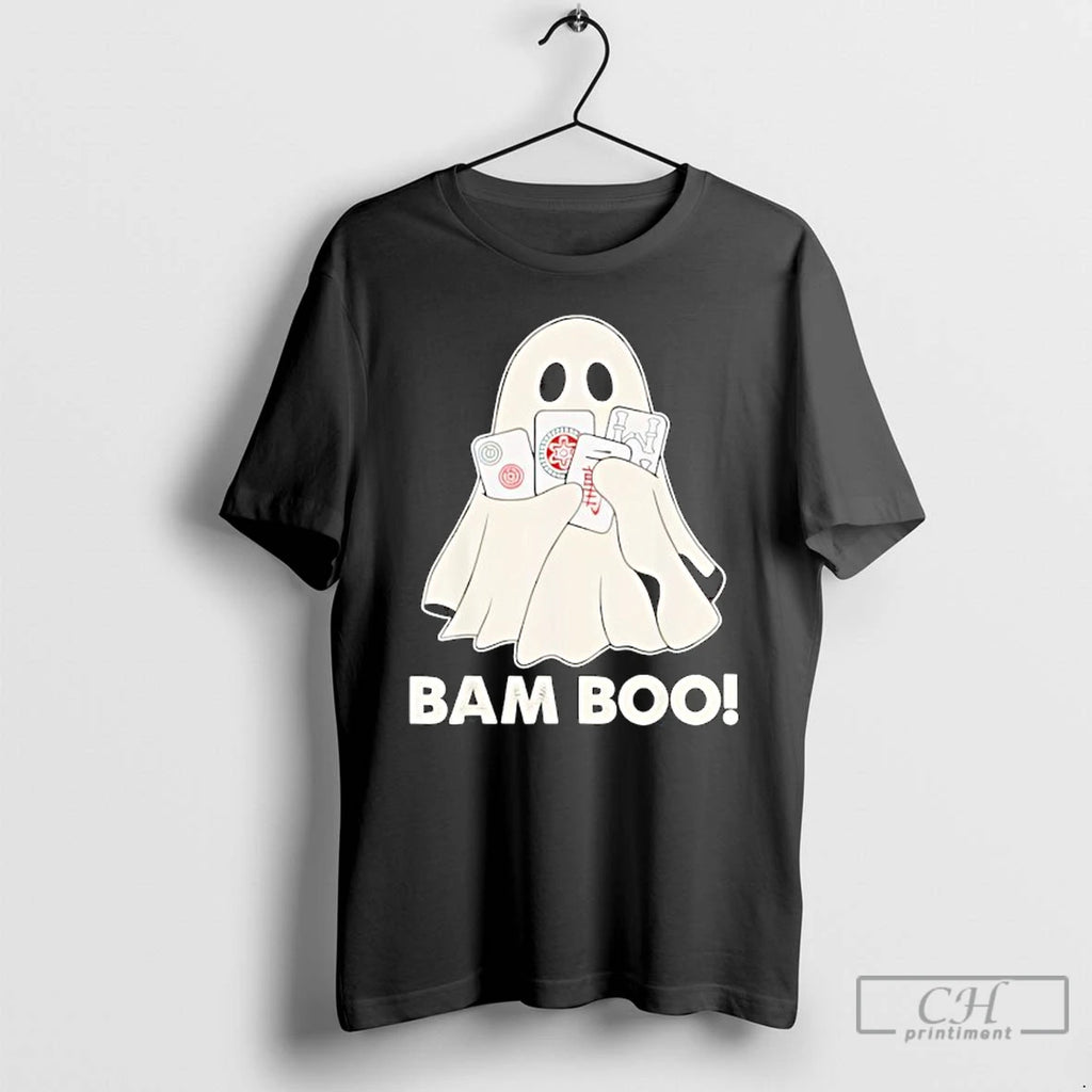 Classic Bam Boo Halloween Ghost Mahjong Funny Costume Game T Shirts
