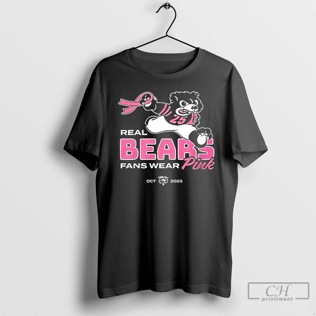 Classic Ben Johnson Real Bears Fans Wear Pink Oct 2025 T Shirts