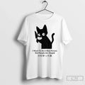 Classic Black Cat Holding Knife I Want Be Nice Person But People Are