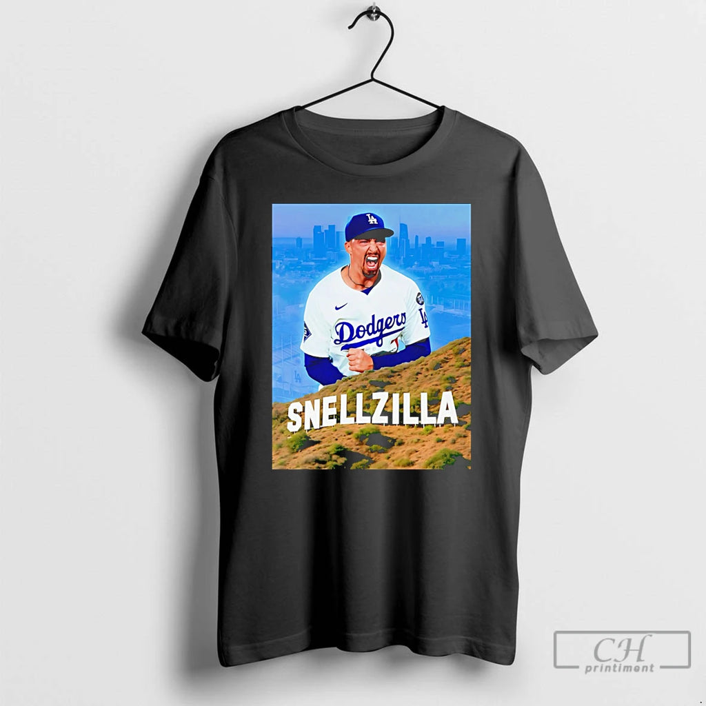 Classic Blake Snell La Dodgers Snellzilla T Shirts