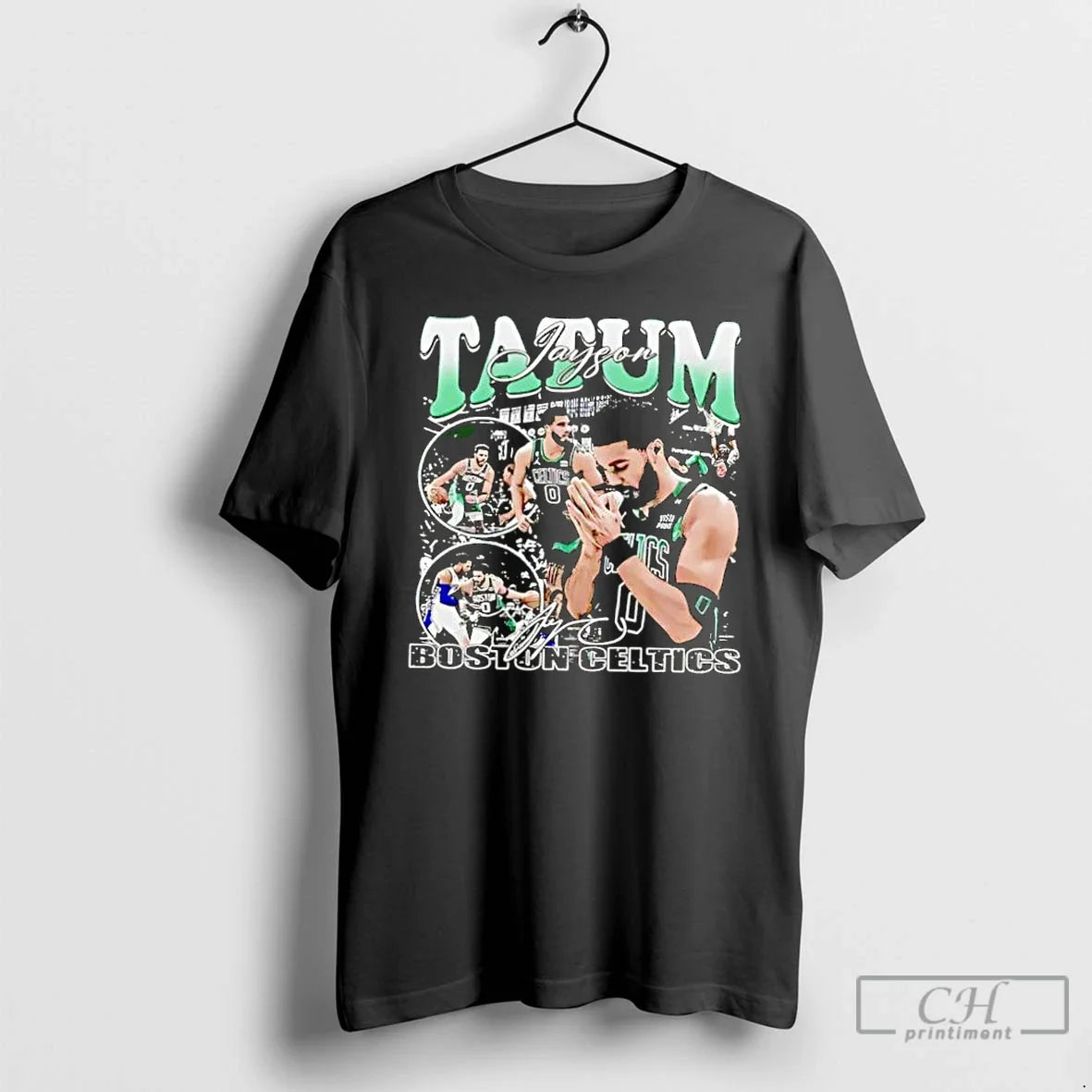 Classic Boston Celtics Jayson Tatum Signature Pray Retro