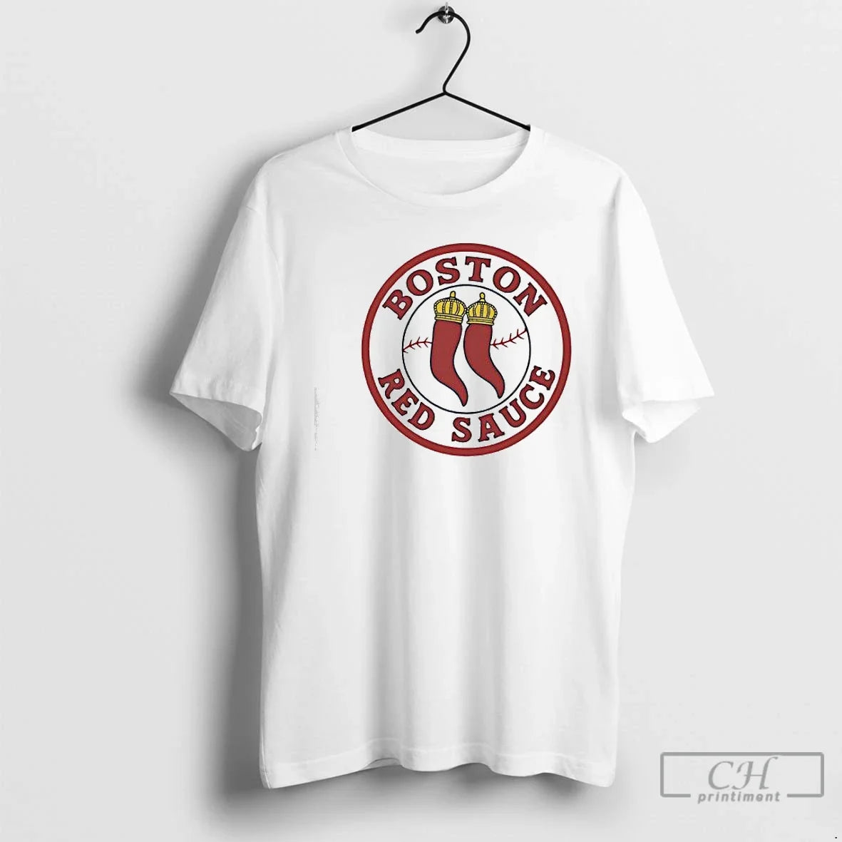 Classic Boston Red Sauce Red Chili Peppers Logo