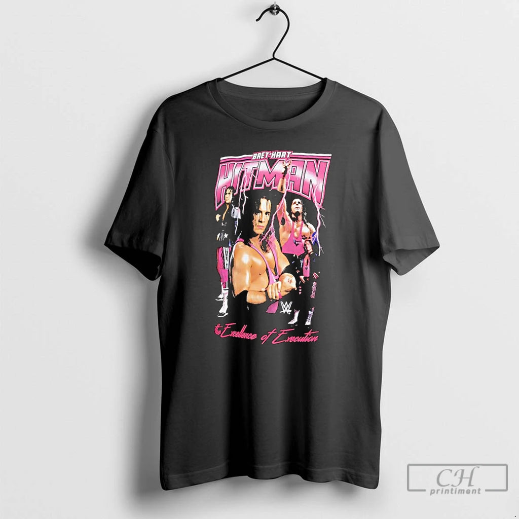 Classic Bret Hart Hitman The Excellence Of Excution T Shirts