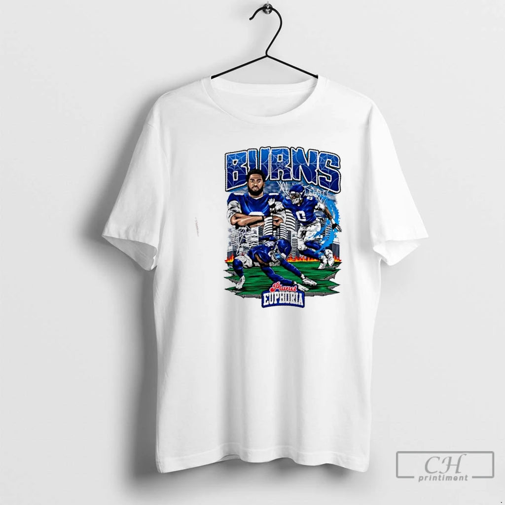 Classic Brian Burns New York Giants Football Graphic T Shirts