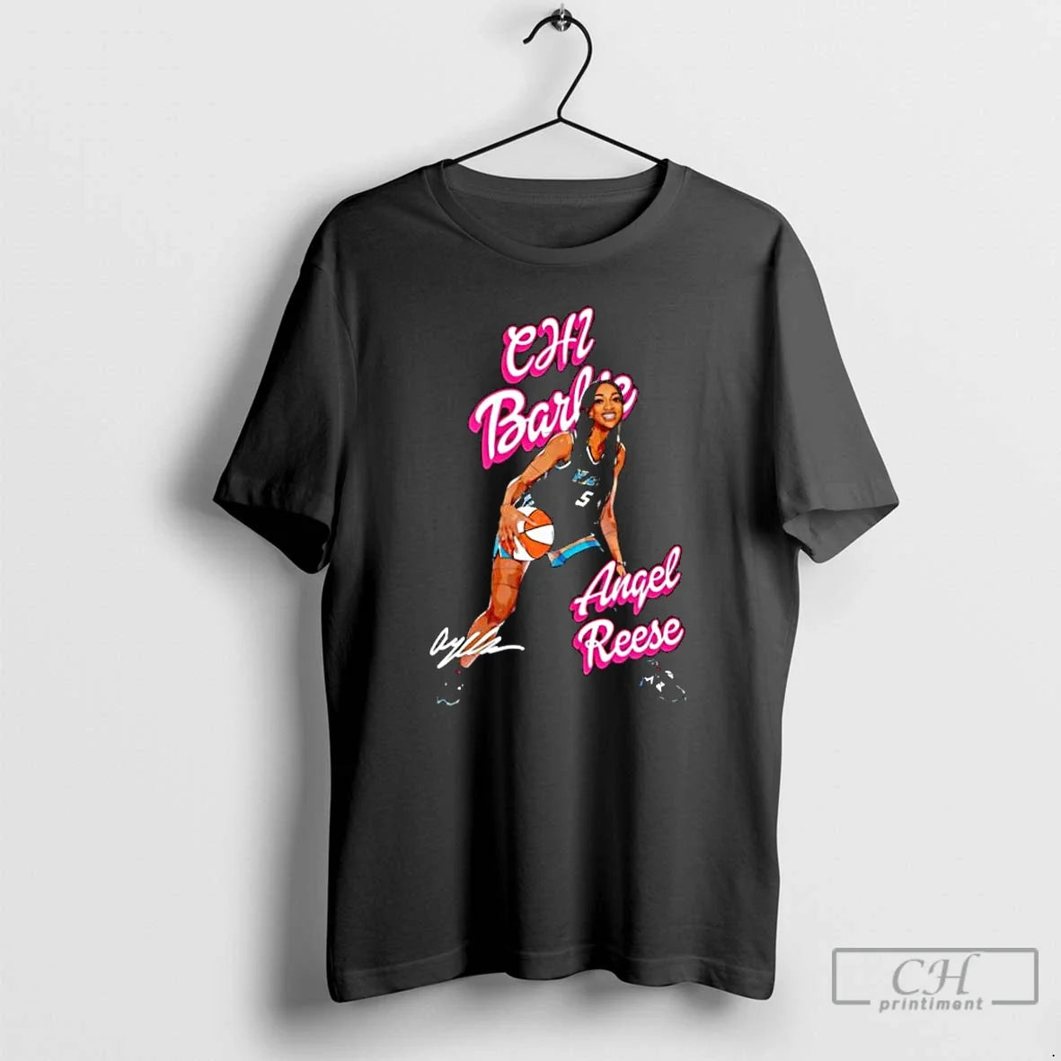 Classic Chicago Chibarbie Angel Reese 5 Cartoon Basketball Fan