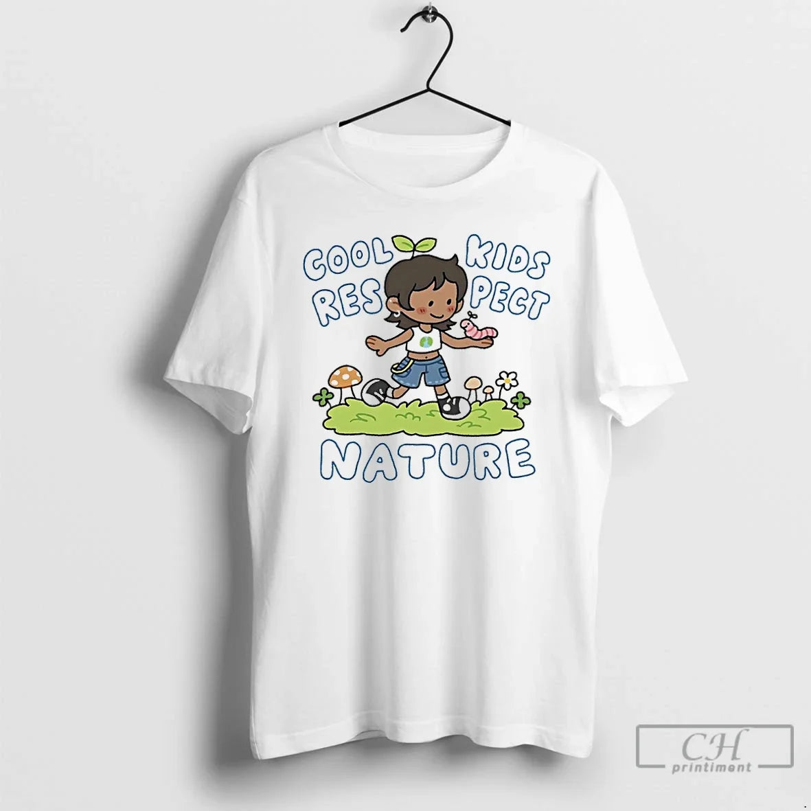 Classic Cool Respect Nature Cartoon