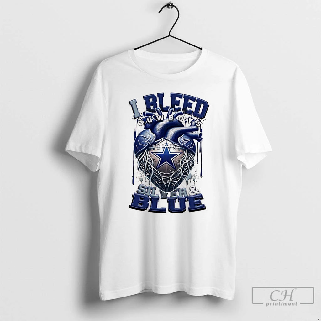 Classic Dallas Cowboys I Bleed Steelers Black Gold Logo T Shirts