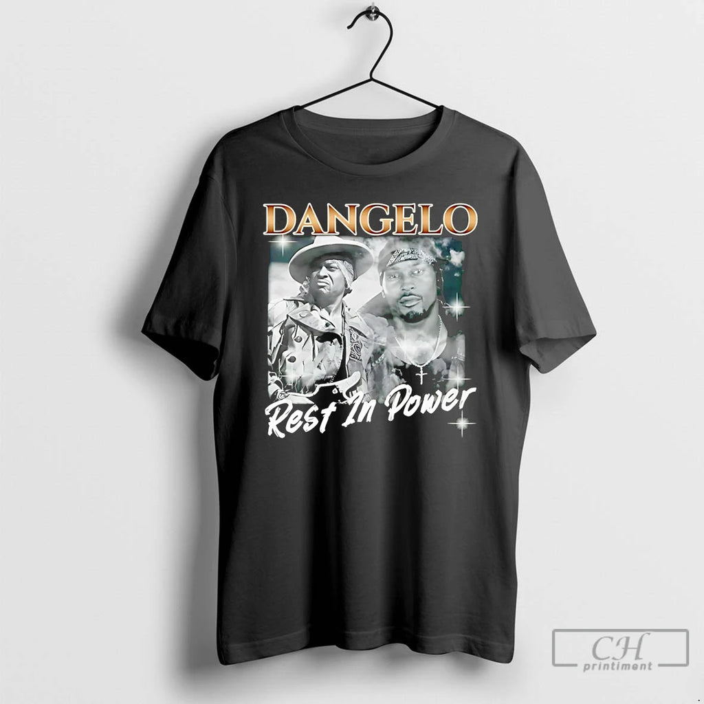 Classic Dangelo Rest In Power Graphic T Shirts