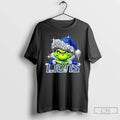 Classic Detroit Lions Grinch Bling Santa Hat
