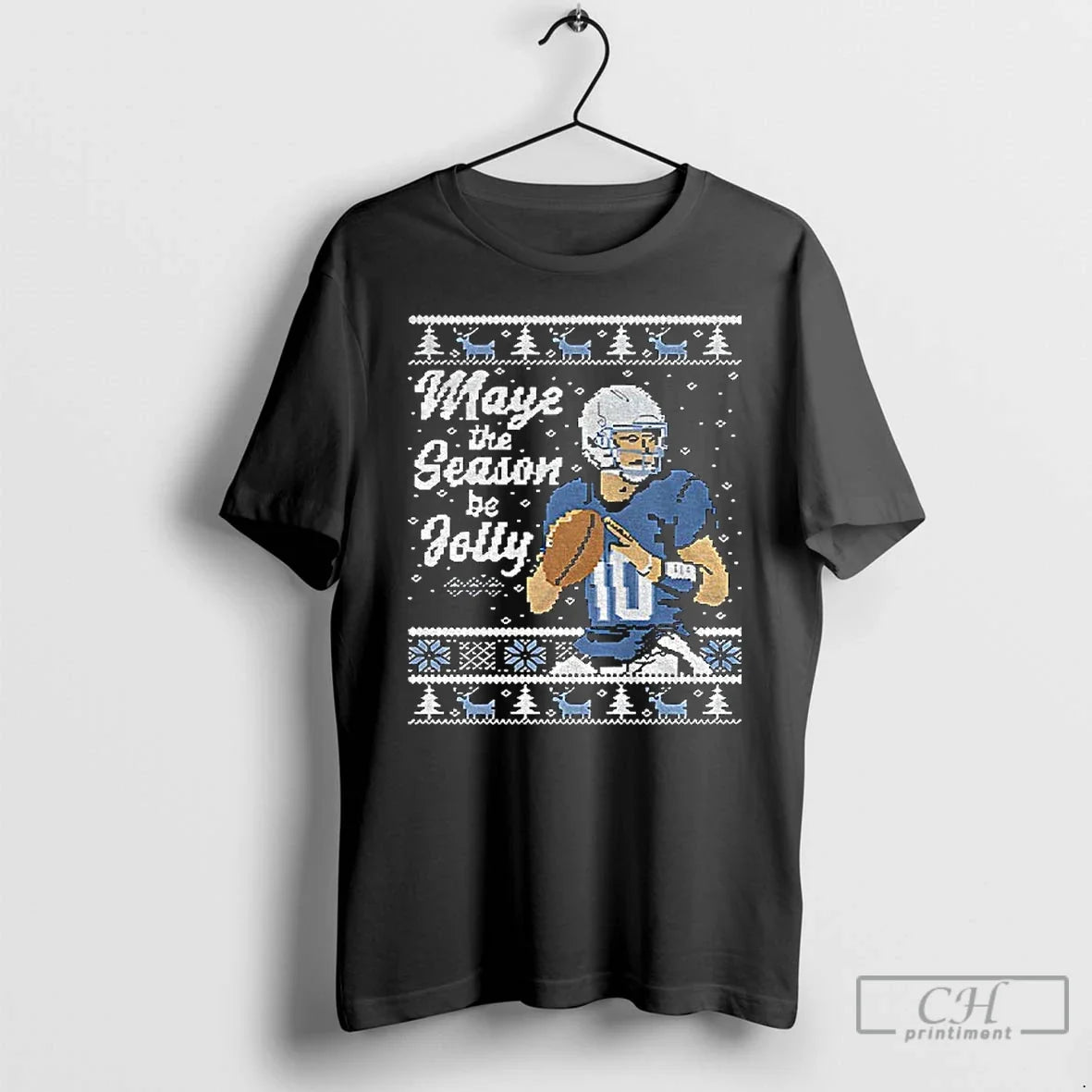 Classic Drake Maye Season Be Jolly New England Patriost Ugly