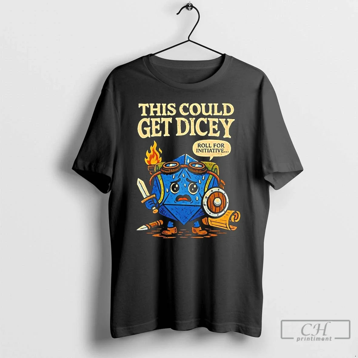 Classic Dungeons Dragons This Could Get Dicey Roll Intiative
