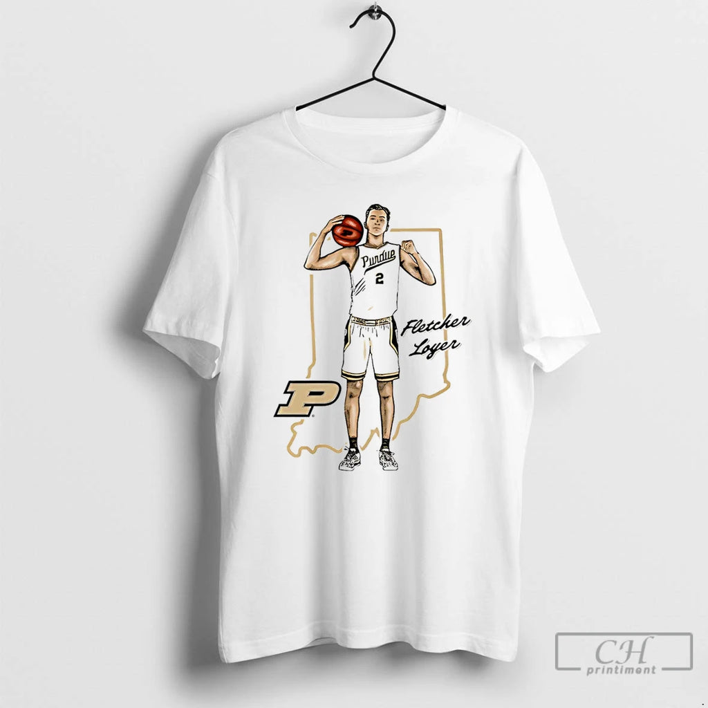 Classic Fletcher Loyer Purdue Boilermakers Illustrated T Shirts