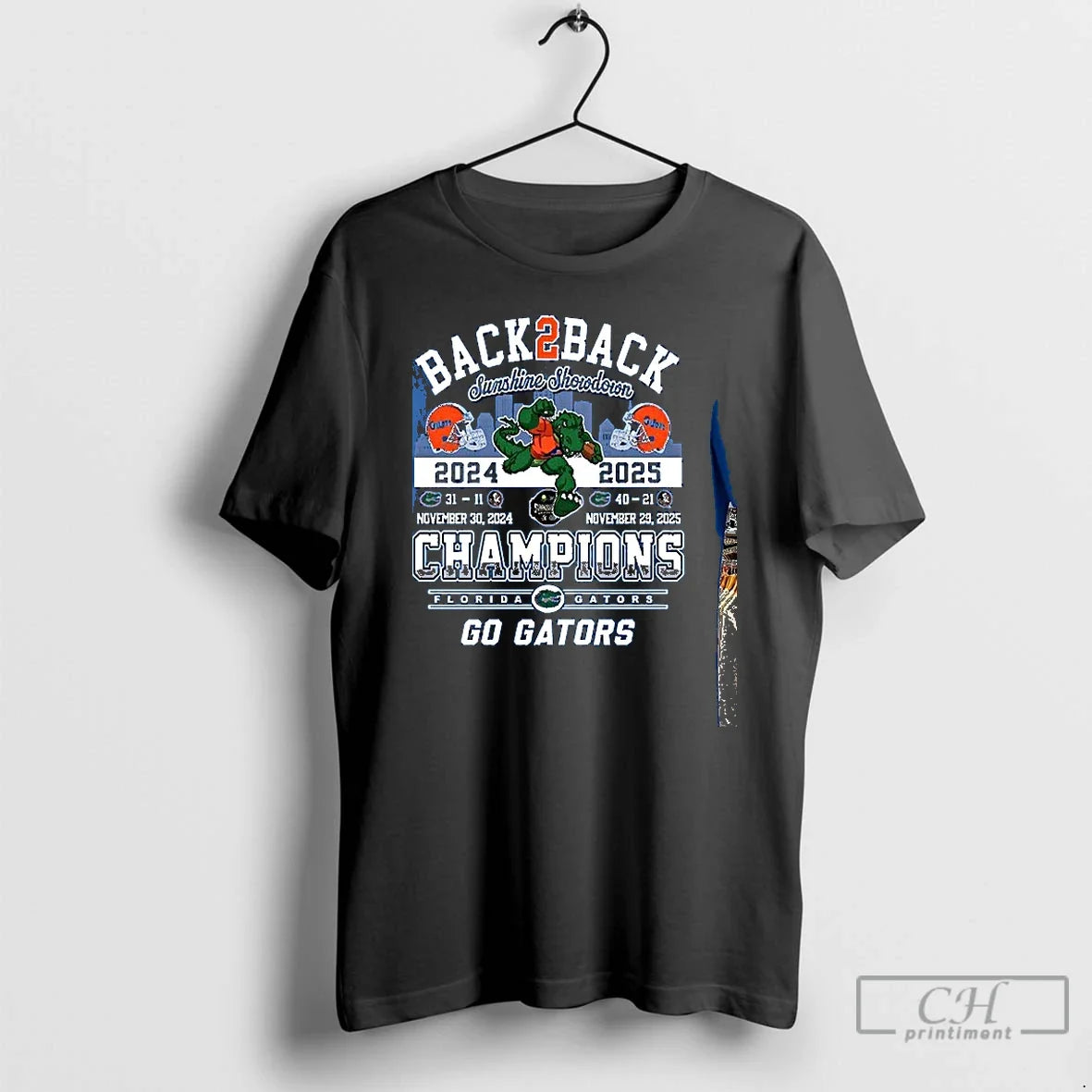 Classic Florida Gators Victory Florida State Seminoles Again Sunshine Showdown 2025 Mascot