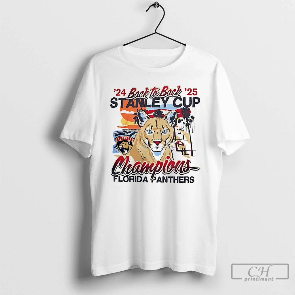 Classic Florida Panthers Stanley Cup Champs Back To Back 24 25 T Shirts