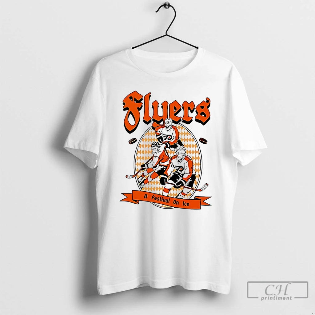 Classic Flyers A Festival On Ice Hockey S T Shirts
