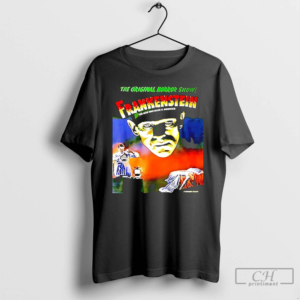 Classic Frankenstein The Horror Show Halloween T Shirts