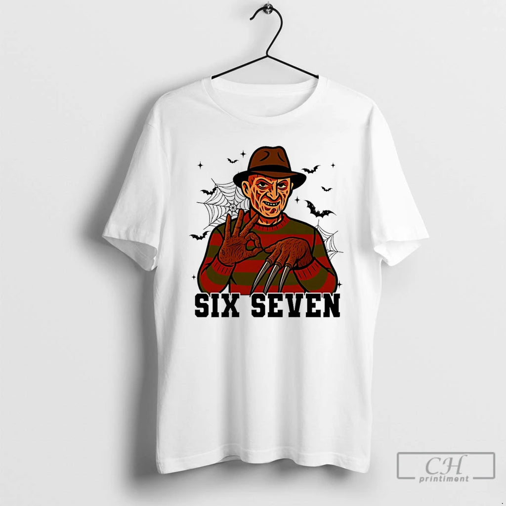 Classic Freddy Krueger 67 Six Seven Halloween T Shirts