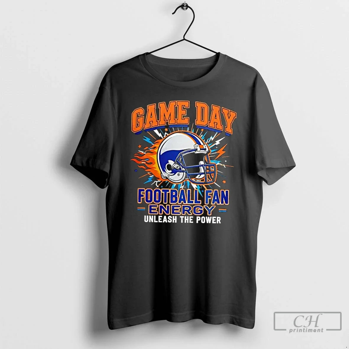 Classic Game Day Football Fan Energy Bold Sports