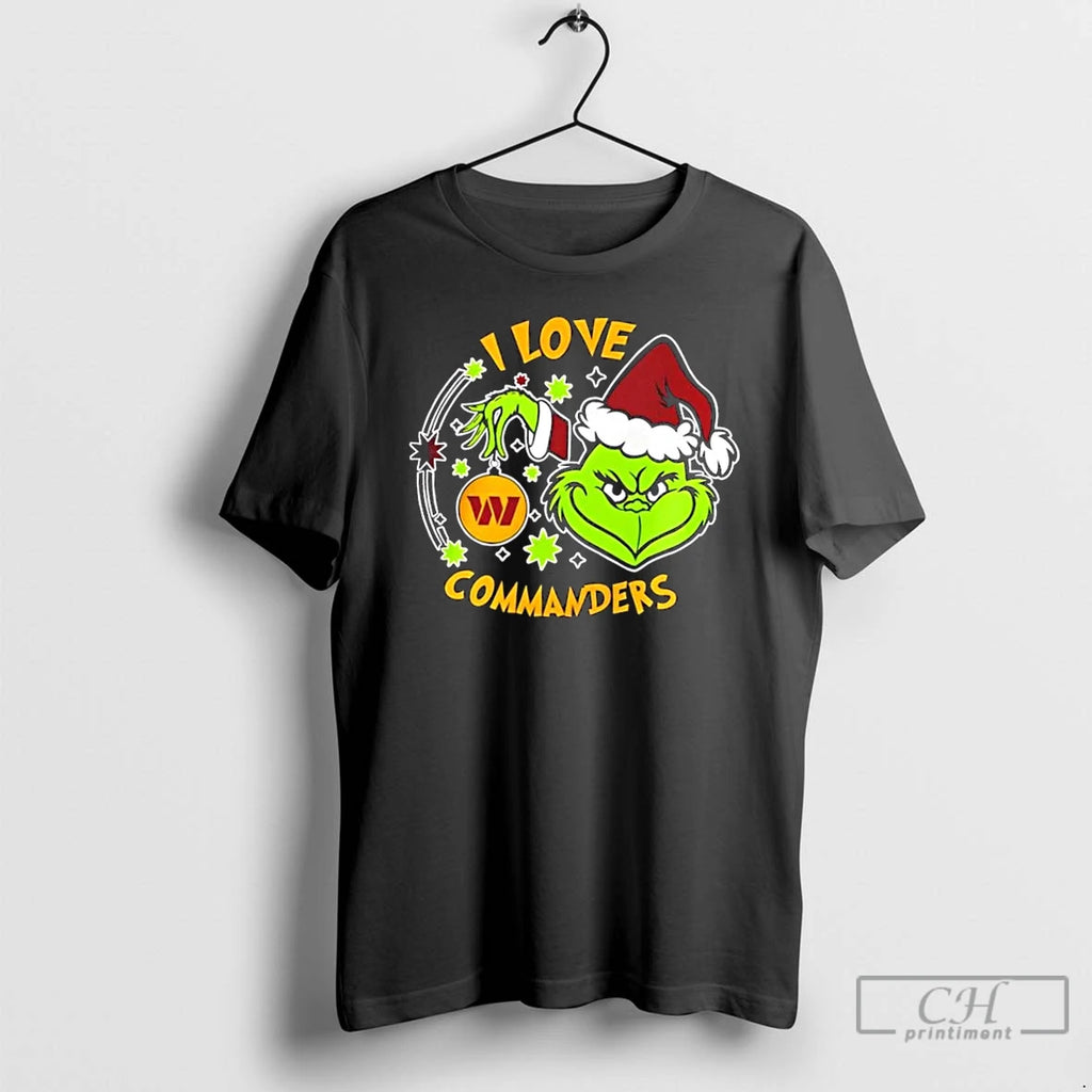 Classic Grinch I Love Washington Commanders They Hate Us Because They Aint Us 2 Sided