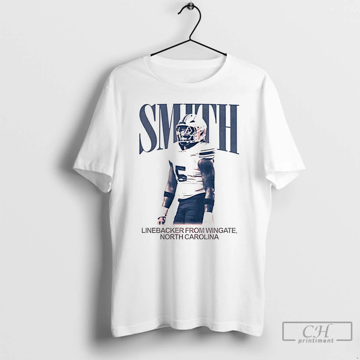 Classic Jaquavion Smith Linebacker From Wingate North Carolina Vintage T Shirts