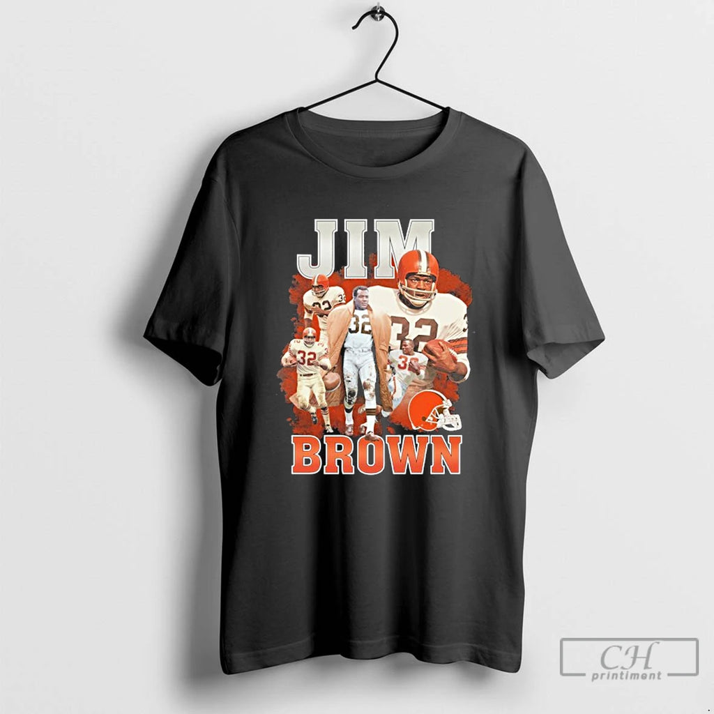 Classic Jim Brown 32 Player T Shirts