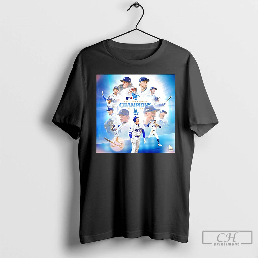 Classic Los Angeles Dodgers National League Champions 2025 T Shirts