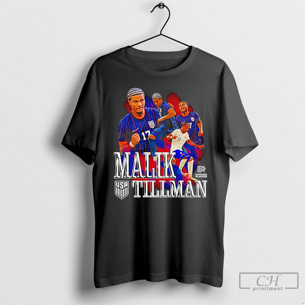 Classic Malik Tillman Usmnt Player Collage T Shirts