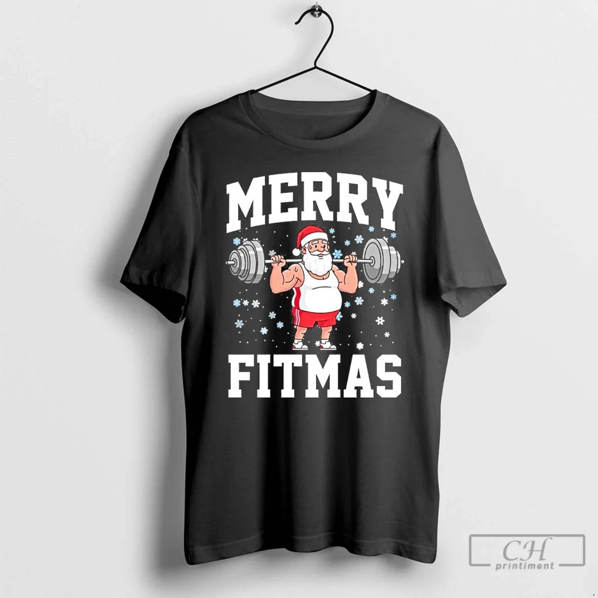 Classic Merry Fitmas Santa Claus