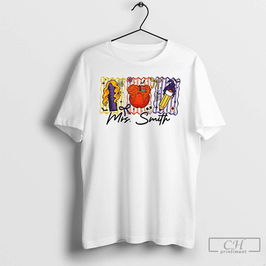 Classic Mrs Smith Teacher Spooky Halloween 2025 T Shirts