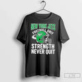 Classic New York Jets Football Grit Strength Never Quit