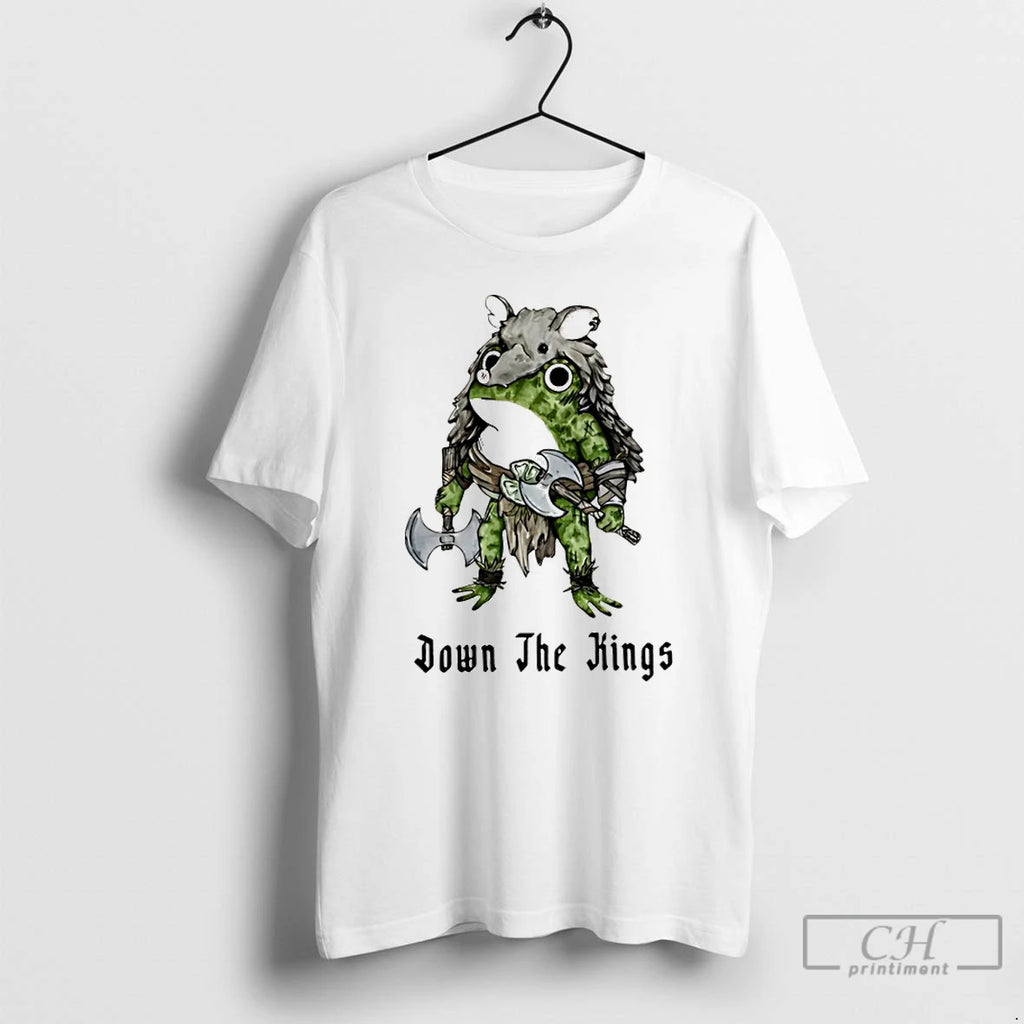 Classic No Kings Down The Kings Frog T Shirts