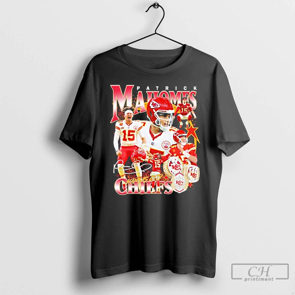 Classic Patrick Mahomes Kansas City Chiefs Signature T Shirts
