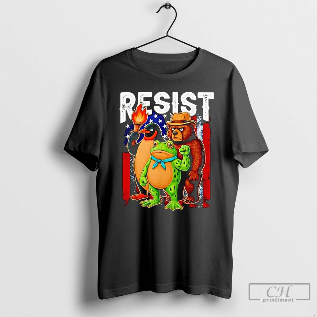 Classic Penguin Frog Bear Resist Protest Against Tariffs T Shirts