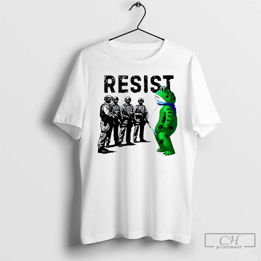 Classic Portland Frog Resist Protest T Shirts