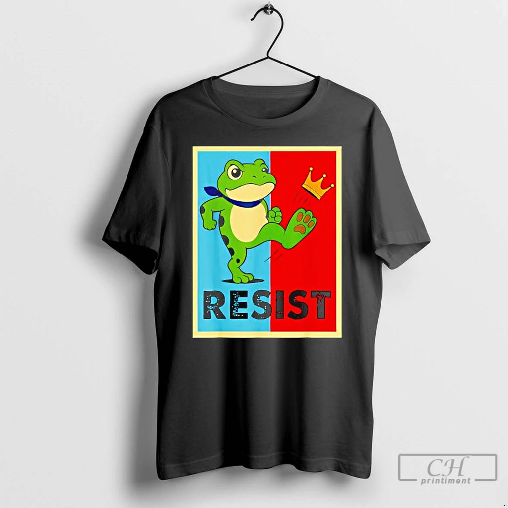Classic Portland Protest No Kings Frog T Shirts
