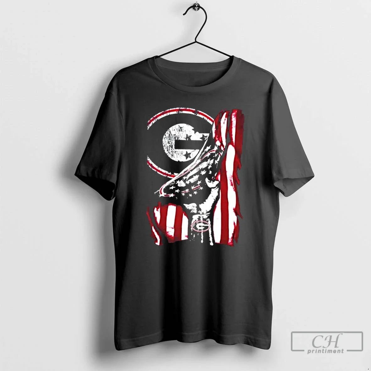 Classic Revealing Glory Georgia Bulldogs X Usa Flag