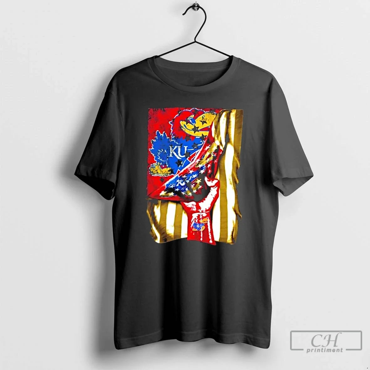 Classic Revealing Glory Kansas Jayhawks X Usa Flag