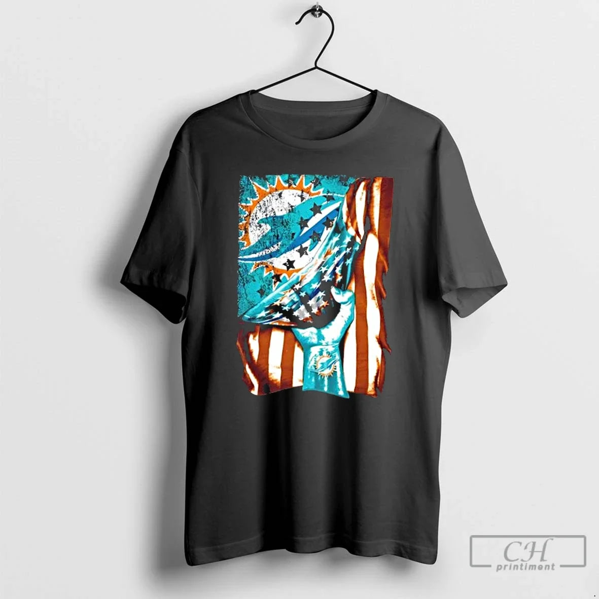 Classic Revealing Glory Miami Dolphins X Usa Flag