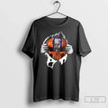 Classic Ripped Chest Skull Deep Detroit Tigers Till Grave