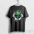 Classic Ripped Chest Skull Deep Oakland Athletics Till Grave