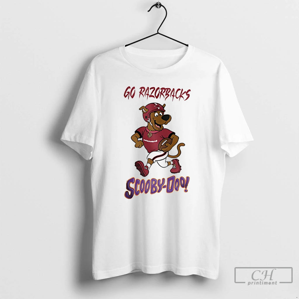 Classic Scooby Doo X Arkansas Razorbacks Go Razorbacks T Shirts