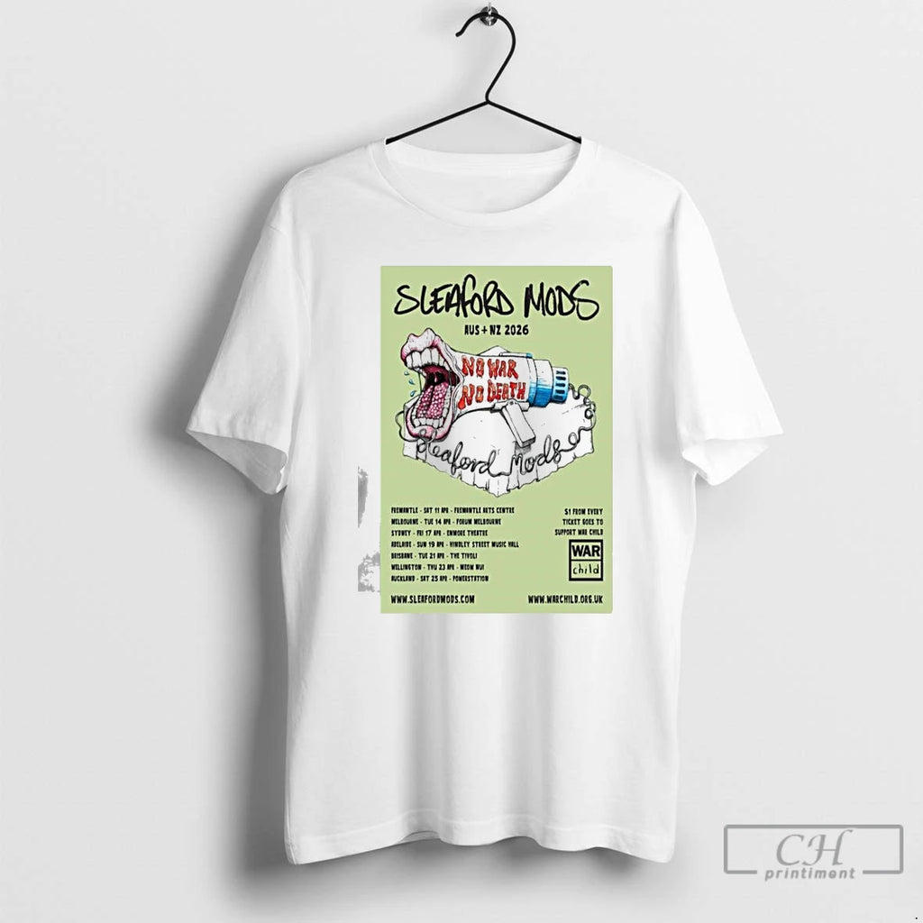 Classic Sleaford Mods Australia New Zealand 2026 T Shirts