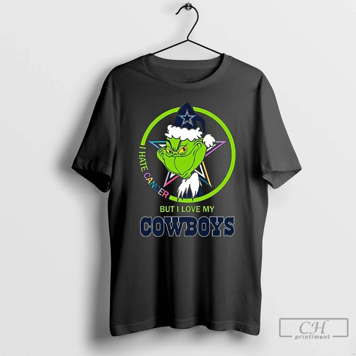 Classic Grinch I Hate Cancer But I Love My Dallas Cowboys Merry