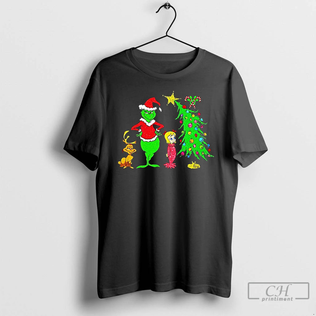 Classic The Grinch And Cindy Lou Who Christmas T Shirts