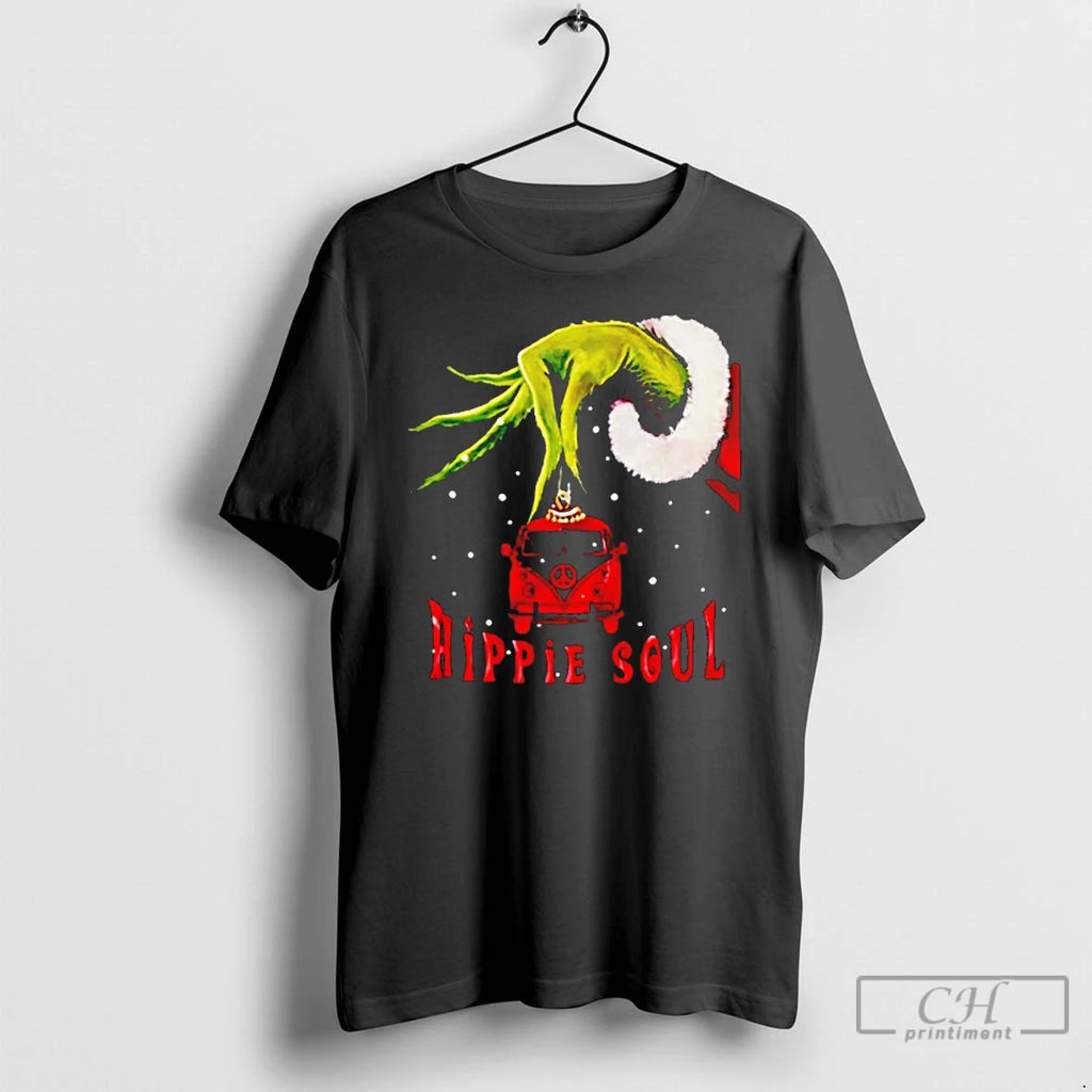 Classic The Grinch Hand Hippie Soul Christmas T Shirts