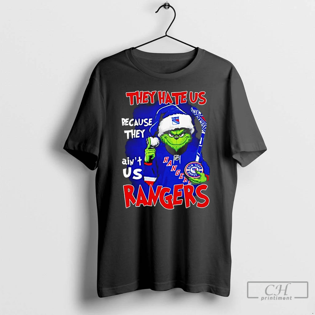 Classic The Grinch They Hate Us Because They Aint Us New York Rangers Christmas